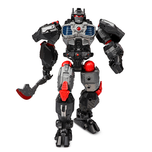 Робот-трансформер с оружием, трансформация в гориллу, цвет темно-серебристый, в/к 20*9*26см в Джамбо Тойз #7