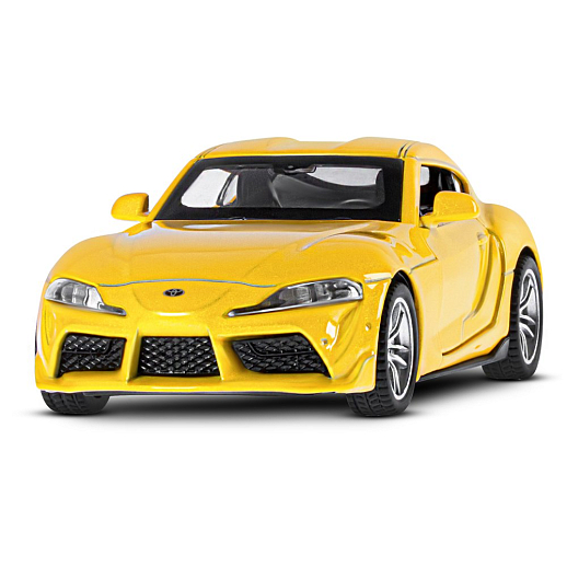 ТМ "Автопанорама" Машинка металлическая 1:38 Toyota GR Supra, желтый, откр. двери, инерция, в/к 17,5*12,5*6,5 см в Джамбо Тойз #5