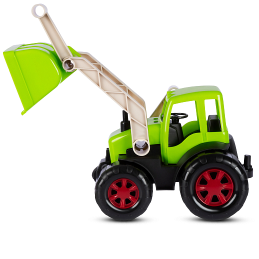 ТМ "Компания Друзей" Трактор с ковшом салатовый, в сетке 33х16х16 см в Джамбо Тойз #4