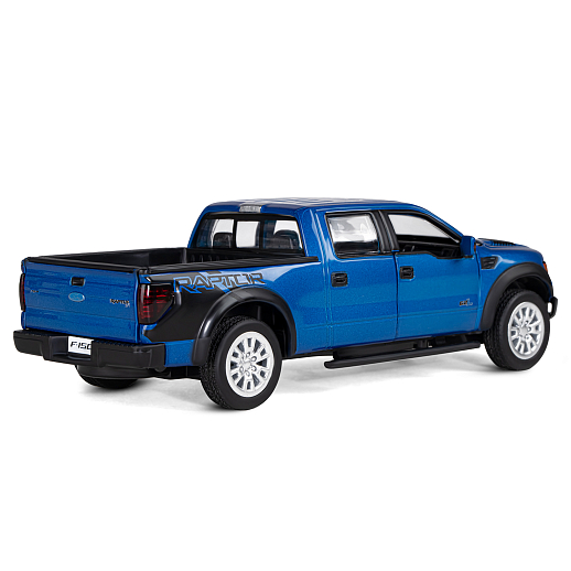 ТМ "Автопанорама" Машинка металлическая 1:34 Ford F-150 SVT Raptor,синий, свет, звук, откр. двери, капот и задняя дверка, инерция, в/к 20*10*11 см в Джамбо Тойз #8