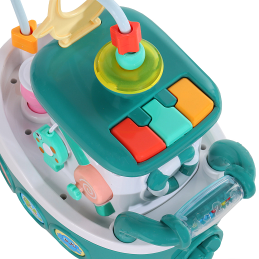 ТМ "Smart Baby" Развивающая игрушка "Кораблик" цвет зеленый, 29 звуков, стихов, мелодий. Сказки и потешки. Свет, звук, регулирующаяся громкость, в/к 26,5x17x26,8 см в Джамбо Тойз #7