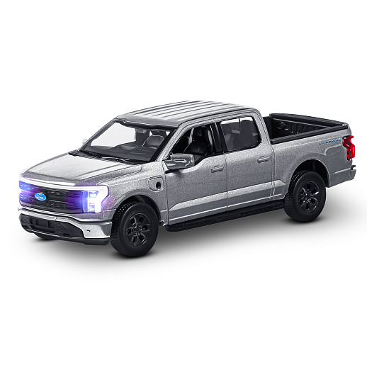 Машинка металлическая 1:36 Ford F-150 с зарядной станцией, серебристо-серый, свет, звук, откр. двери и капот, инерция, в/к 20,6*9,*9 см в Джамбо Тойз #6