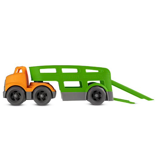 ТМ "Компания Друзей" трейлер оранжево-зеленый, в коробке  32,5х15,5х11,5 см в Джамбо Тойз #11