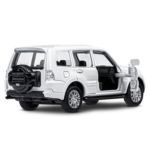 ТМ "Автопанорама" Машинка металлическая 1:43 Mitsubishi Pajero 4WD Turbo,белый, откр. двери, инерция, в/к 16*7,5*5 см в Джамбо Тойз #4