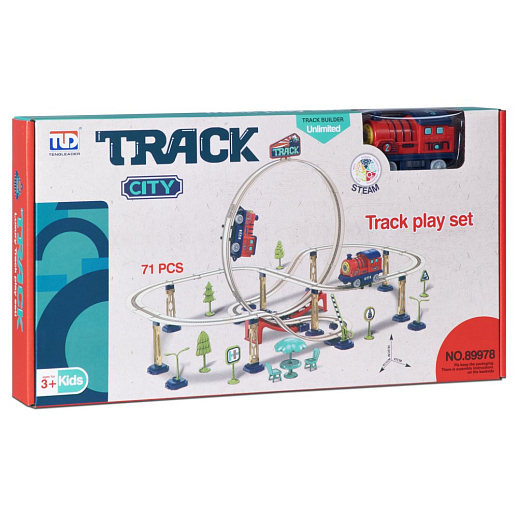 Железная дорога на бат. 71 дет. звук, в/к 44,0*6,0*24,3 см в Джамбо Тойз #4