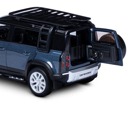 ТМ "Автопанорама" Машинка металлическая 1:32 Land Rover Defender 110, синий, откр.4 двери, капот, багажник, свет, звук, свободный ход колес, в/к 18*13,5*9 см в Джамбо Тойз #15