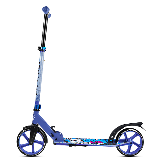 2хкол. самокат CITYRIDE 200, сталь 100%, грипсы 135мм TPR, колеса PU 200/200 мм. Синий в Джамбо Тойз #5