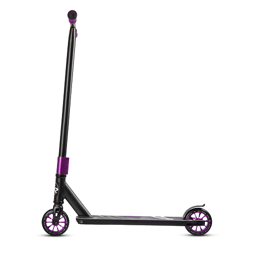 Трюковый самокат CITYRIDE REVO, в/к, T-bar сталь 53*60см, дека алюм.50*10см, колеса PU 86A 110мм, алюм. диск, вилка сталь., HIC, цвет фиолетовый в Джамбо Тойз #4