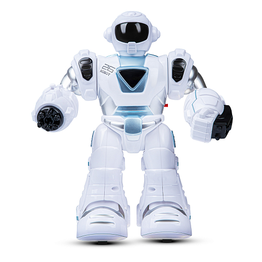 Робот на батарейках, стреляет ракетами, ходит, свет, звук, цвет белый/голубой, в/к 22*19*11,3см в Джамбо Тойз #8