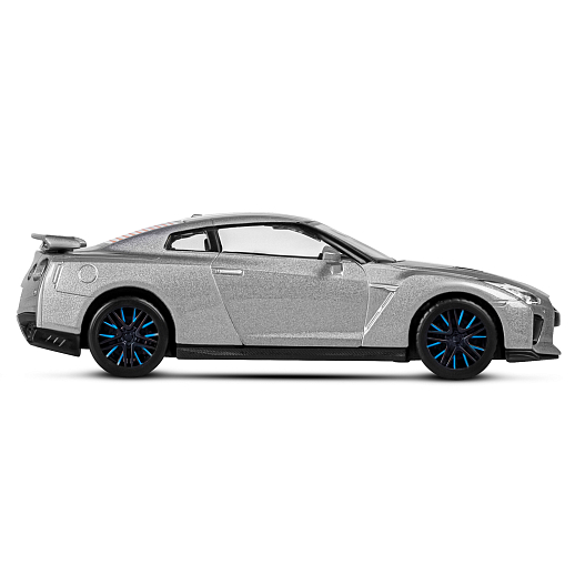 ТМ "Автопанорама" Машинка металлическая 1:32 Nissan GT-R (R35), серый, откр. двери, свет, звук, инерция в/к 18*13,5*9 см в Джамбо Тойз #8