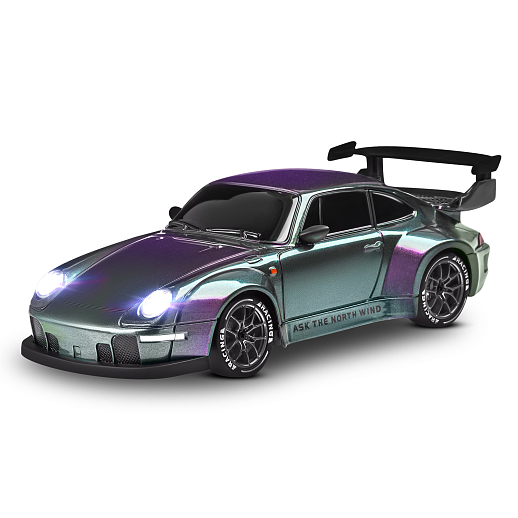 Р/у машинка для дрифта М1:24,2.4GHz,4WD,сменные шины 4шт., конусы 8шт.,свет,с аккум.,цвет хамелеон,в/к 24,5*11,5*19см в Джамбо Тойз #11