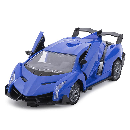 AUTODRIVE 1:24 Р/У машинка,5 каналов,двери откр. с пульта, свет, цвет синий,в/к 29х10,3х12,2см в Джамбо Тойз #12