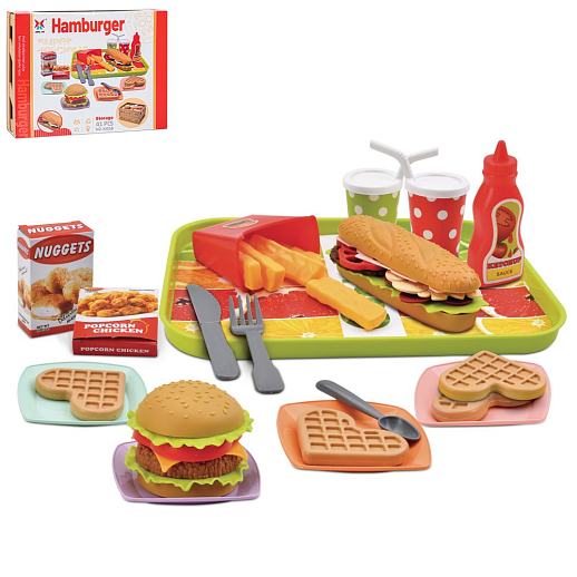 Набор "Закусочная"  (41 предмет) ,в/к 28*8*20,8 см в Джамбо Тойз