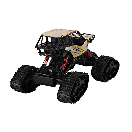 Р/у краулер 4WD на ГУСЕНИЧНОМ ХОДУ, М1:12,2.4GHz,в компл.4сменн. Кол.,5кан:вп/н,пов,преод.препятс,металл.куз,2 цв.в асс,с зар.устр,в/к46,5*26,5*26см в Джамбо Тойз #10