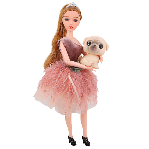 Кукла "Принцесса"с шарнирными руками и ногами, в комплекте домашний питомец, аксессуары, в/к 34,5х6,6х34,5 см в Джамбо Тойз #7