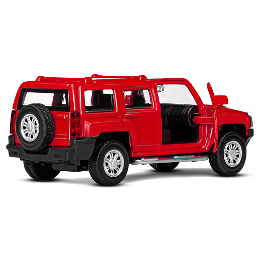 ТМ "Автопанорама" Машинка металлическая 1:43  Hummer H3, красный, откр. двери, инерция, в/к 17,5*12,5*6,5 см в Джамбо Тойз #12