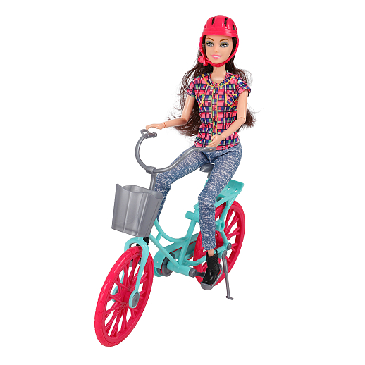 Кукла, в компл.велосипед, аксесс., в ассорт., в/к 31х10х33 см в Джамбо Тойз #17