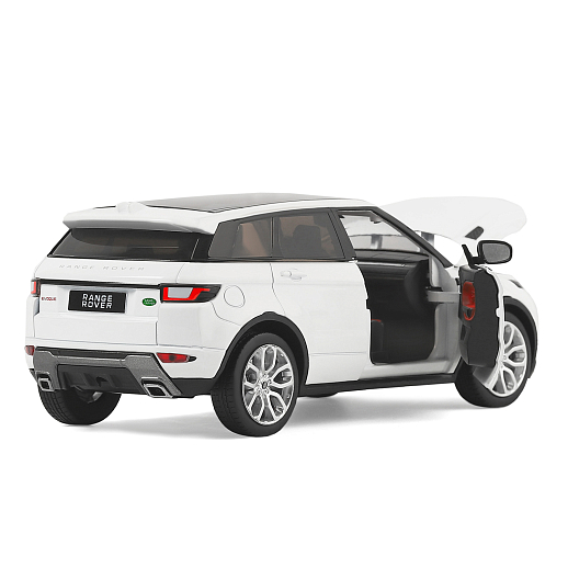 ТМ "Автопанорама" Машинка металлическая 1:24 Land Rover Range Rover Evoque HSE 2017, белый, откр. двери и капот, свет, звук, свободный ход колес, в/к 24,5*12,5*10,5 см в Джамбо Тойз #6