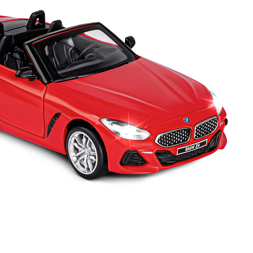 ТМ "Автопанорама" Машинка металлическая 1:30 BMW Z4 M40i, красный, свет, звук,откр. двери, инерция, в/к 17,5*12,5*6,5 см в Джамбо Тойз #19