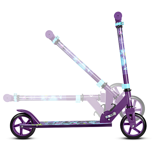 Самокат  из 100% стали с полиуретановым колесом диаметром 145 мм, подшипником ABEC-7 Ручка TRP и подставка для ногРазмер изделия: 76 * 32 * 96 смУпаковка: 1 шт / коробка, 23*12*68.5 см размер деки:: 51X12 см, фиолетовый в Джамбо Тойз #13