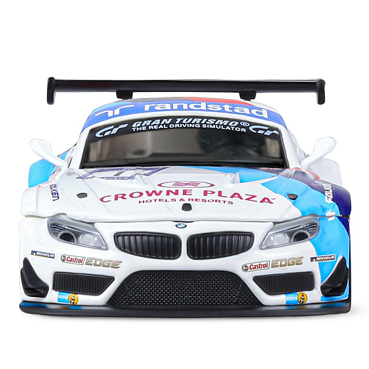 ТМ "Автопанорама" Машинка металлическая 1:32 BMW Z4 GT3, белый, свет, звук, откр. двери и капот, инерция, в/к 17,5*13,5*9 см в Джамбо Тойз #11