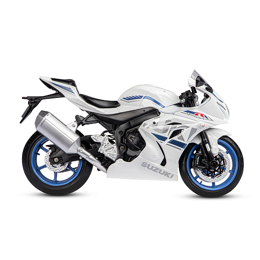 ТМ "Автопанорама" Мотоцикл металл. 1:12 SUZUKI GSX-R1000, белый, свободный ход колес, в/к 7,1 х 11,7 х 20,6 см в Джамбо Тойз #8