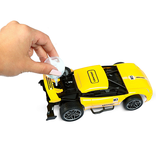 AUTODRIVE_Р/у гоночная машина с паром, М1:22, цвет желтый, в/к 21*10,5*7,5см в Джамбо Тойз #4