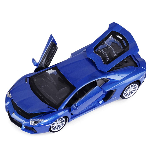 ТМ "Автопанорама" Машинка металлическая, 1:24 Lamborghini Aventador Coupe, синий, откр. двери и капот, свет, звук, свободный ход колес, в/к 24,5*12,5*10,5 см в Джамбо Тойз #19