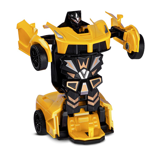 Машинка-робот фрикционная,трансформация в робота одной кнопкой,желтая, в/к 13,5*6,5*4,5 см в Джамбо Тойз #2