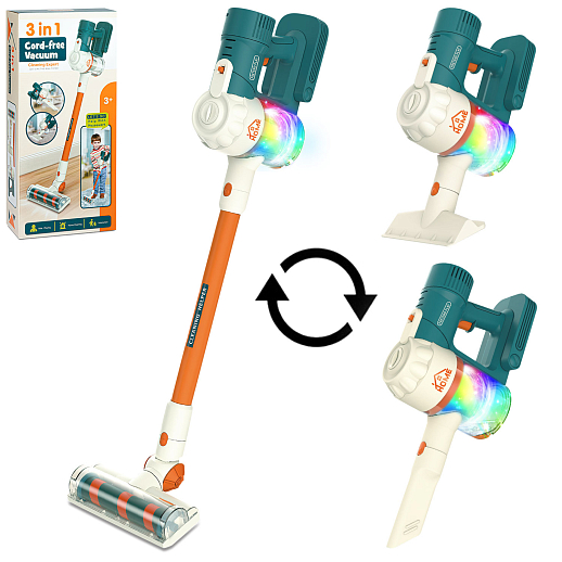 Игровой  набор "Пылесос", со свет.и звук.эффект.,в/к 18,3*8,8*39 см в Джамбо Тойз