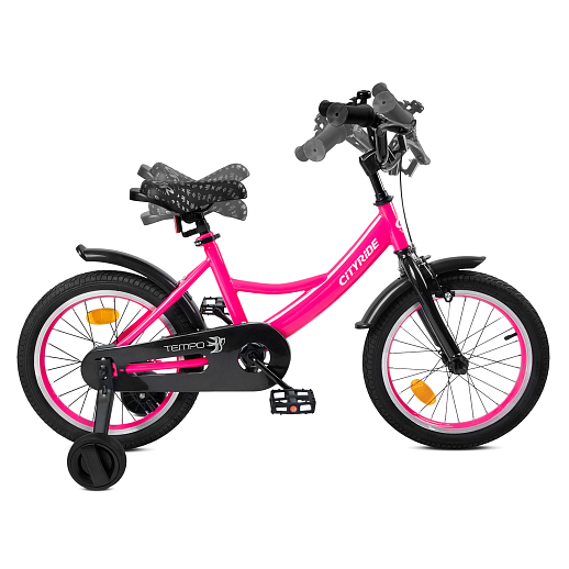 Велосипед двухколёсный CITYRIDE, модель CR-B2-04F7, рама сталь, колеса алюминий 16", цвет розовый в Джамбо Тойз #9