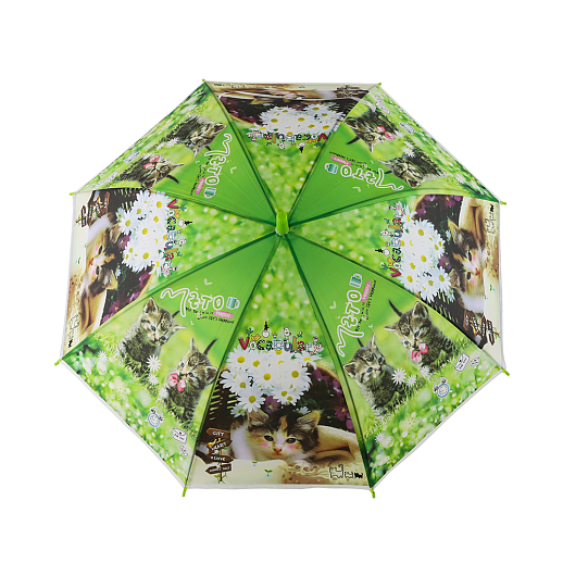 Детский зонт, 82cм, "Кошки", в комплекте свисток, ПВХ в Джамбо Тойз #4