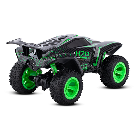 AUTODRIVE Р/У краулер с функцией пара,1:12,3D подсветка корпуса и пульта,4WD,цвет зеленый,в/к 38,5×21,5×18,5см в Джамбо Тойз #4