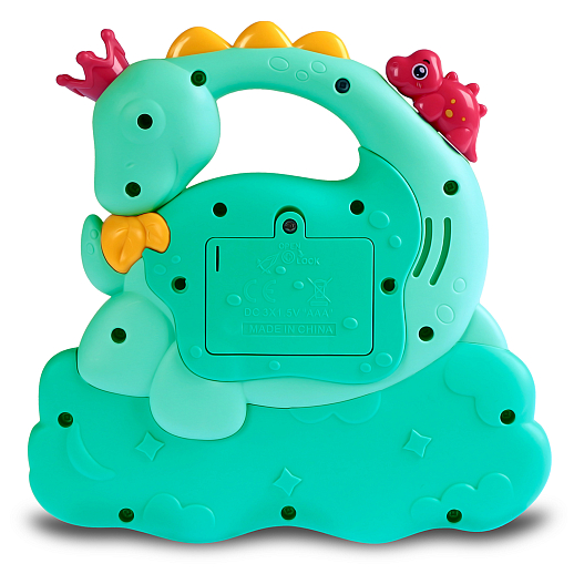 ТМ "Smart Baby" Пианино обучающее "Динозавр" цвет бирюзовый, 49 звуков, мелодий, стихов, потешек, сказок, в/к  17x20x5 см в Джамбо Тойз #4