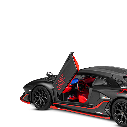 Игрушка для детей: Машинка металлическая, 1:24, Lamborghini, цвет черный, свободный ход колес, свет, звук, артикул JB1251757 в Джамбо Тойз #7