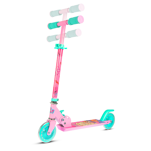 2хкол. самокат CITYRIDE HW 120, ал. 50/50% , t-bar алюм, дека сталь, грипсы 95мм TPR, колеса PVC со светом  120/120 мм в Джамбо Тойз #4