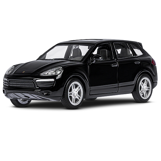 ТМ "Автопанорама" Машинка металлическая 1:32 Porsche Cayenne S, черный, свет, звук, откр. двери и багажник, инерция, в/к 17,5*13,5*9 см в Джамбо Тойз #2
