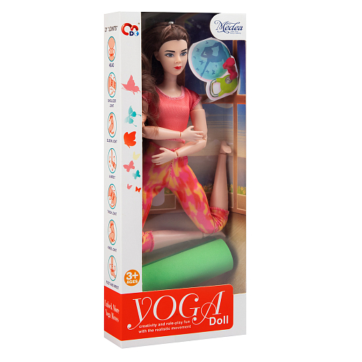 Кукла с ковриком для занятия йогой, в/к 12,5х4,5х30,5 в Джамбо Тойз #2