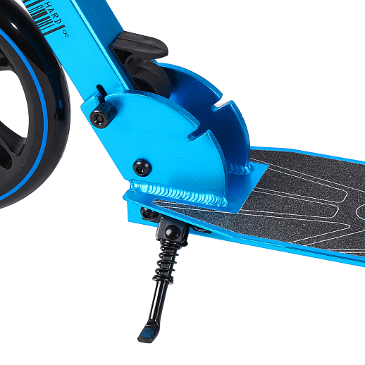 Двухколесный самокат CITY-RIDE 200, ал. 50/50%, t-bar сталь, грипсы 135мм TPR, колеса PU 200/200, 86A, подножка, abec 9, цвет Голубой в Джамбо Тойз #5