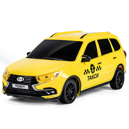 AUTODRIVE Р/У Машина Lada Granta такси, М1:16, 40MHz, свет фар, движение вперед/назад/повороты, в компл. аккум., USB кабель, цвет желтый,в/к 34*15*13,5см в Джамбо Тойз #2