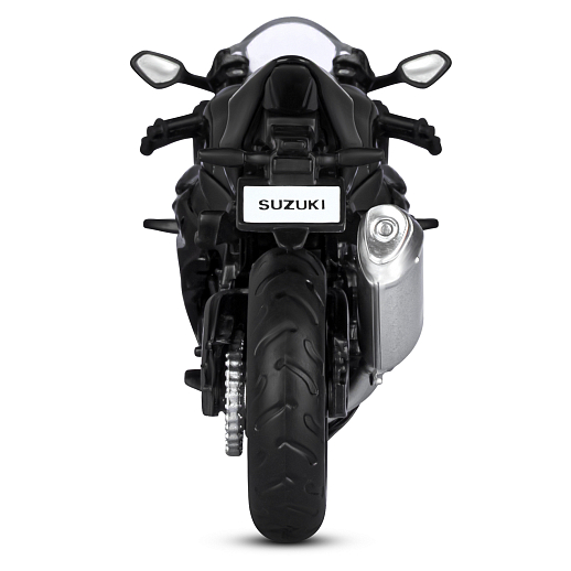 ТМ "Автопанорама" Мотоцикл металлический 1:18 SUZUKI GSХ-R1000, черный, свободный ход колес, в/к 9,2 х 4,5 х 14 см в Джамбо Тойз #8
