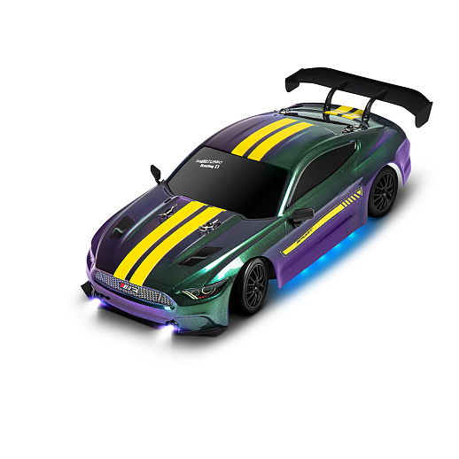 Р/у машина для дрифта М1:16,2.4GHz,4WD,сменные шины 4шт., конусы 4шт.,свет,с аккум.,цвет хамелеон,в/к 34*12,6*18,8см в Джамбо Тойз #8