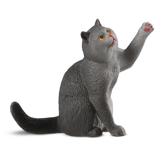 ТМ "DARWIN, Коллекционная фигурка кот "Британский с протянутой лапой" Серый в/п, 6,8*3,8*5,4 см в Джамбо Тойз