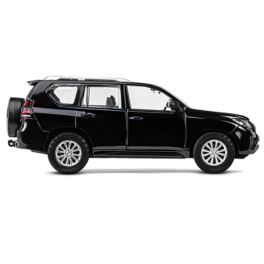 ТМ "Автопанорама" Машинка металлическая, 1:24, Land Cruiser Prado, черный, открываются двери, капот и багажник, свободный ход колес, световые и звуковые эффекты, в/к 24,5х12,5х10,5 см в Джамбо Тойз #9