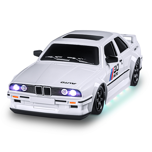 Р/у машинка для дрифта М1:24,2.4GHz,4WD,сменные шины 4шт., конусы 4шт.,свет,с аккум.,цвет белый,в/к 22,4х14,5х10,8см в Джамбо Тойз #9