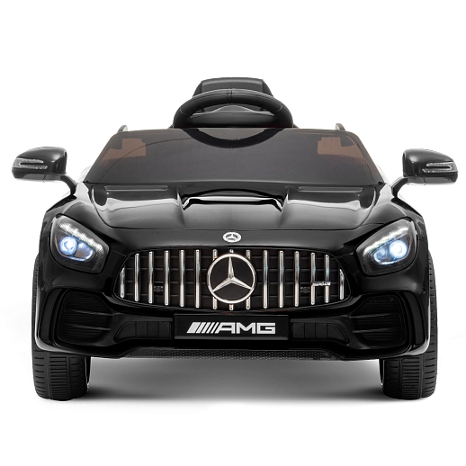 Электромобиль Mercedes Benz AMG на аккум.,12V/4.5AH*1, 380*2, Р/У 2.4GHz, свет, звук, сиденье эко-кожа, колеса EVA,откр.двери,индик.зарядки, MP3/USB, плавн.старт, в/к 111*56*29см. Цвет - черный. в Джамбо Тойз #6