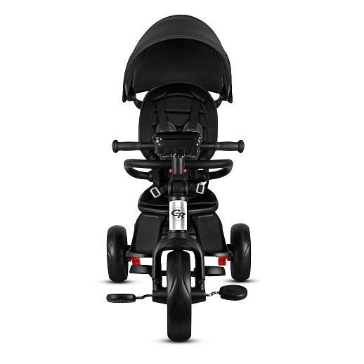 Детский трехколесный велосипед "CITYRIDE XTERRA". Рама сталь, сиденье съемное, складная крыша D600, подножки, колеса 11/9 EVA, корзина, подстаканник. Фара LED, Bluetooth, С-type. Цвет белый в Джамбо Тойз #8