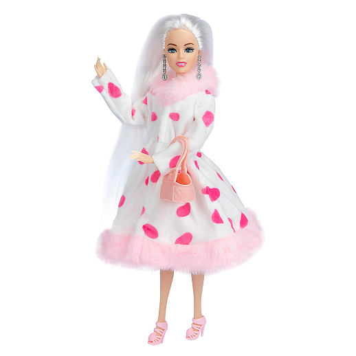 Кукла, цвет шубы бело-розовый, в/к 11х5,3х32,5 см в Джамбо Тойз #5