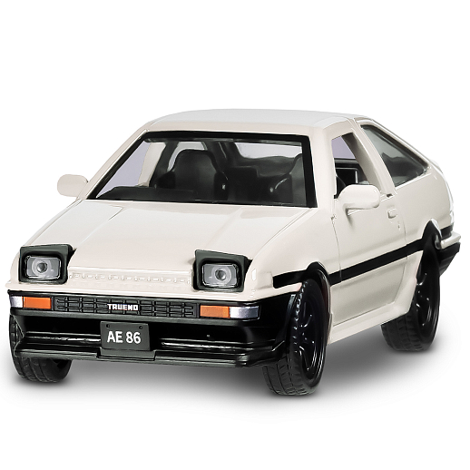 ТМ "Автопанорама" Машинка металл. 1:37 Toyota AE86, белый, инерция, откр. двери, в/к 17,5*12,5*6,5 см в Джамбо Тойз #2
