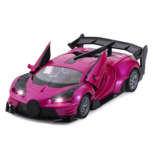 AUTODRIVE 1:24 Р/У машинка,5 каналов,двери откр. с пульта, свет, цвет розовый,в/к 28х6,5х12см в Джамбо Тойз #10